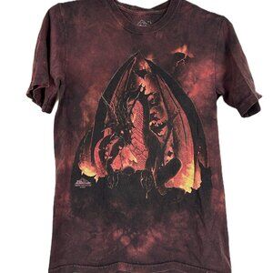 The Mountain Dragon Graphic T Shirt Youth L Tie Dye